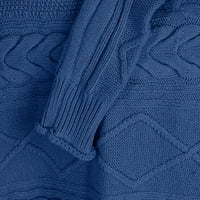 Voncos Női Turtleneck pulóverek-Turtleneck on Clearance alkalmi pulóver női pulóverek felsők Kék Méret XL