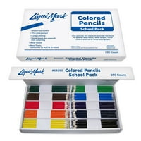 Liqui -Mark színes ceruzák osztálya - tíz szín mindegyike 7 színes ceruzák - szám