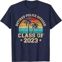 Fa nyugdíjas rendőr osztály vintage nyugdíjas póló
