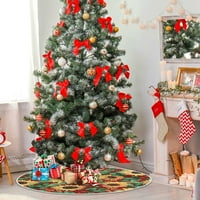 Karácsonyi napraforgók Xmas karácsonyfa szoknya állvány Mat ünnepi Party dekoráció beltéri kültéri