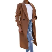 Xinqinghao dzsekik kabát női női gyapjú kabát blúz vékony kabát árok hosszú kabát női vékony hosszú öv elegáns felöltő