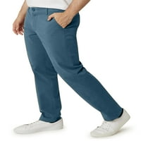 Chaps férfi klasszikus szakasz egyenes illeszkedés lapos elülső chino nadrág - 42 -ig terjedő méret