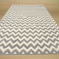 Szürke kortárs chevron modern vonalak szőnyeg