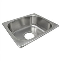 LaSalle Bristol 13tfd-Utopia rozsdamentes acél bedobható téglalap alakú egy tál konyhai mosogató
