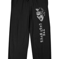 Elveszett Fiúk David és Logo férfi fekete alvás pizsama nadrág-közepes