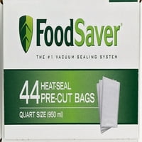 FoodSaver 1-Quart Vákuum Tömítés Táskák, Gróf, Tiszta