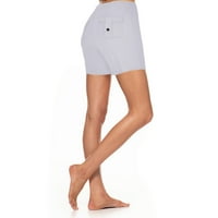 hoksml nyári nadrág, Női Edzés ki Leggings Stretch derék gomb zseb jóga Tornaterem Laza rövidnadrág