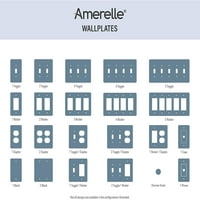 Amerelle C972T vállalkozó Wallplate Toggle bélyegzett acél piros 1-Pack