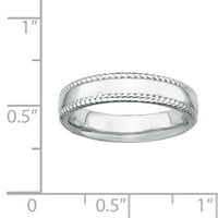 Ezüst Ródium Gyűrű