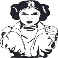 Leia Hercegnő Csillagok Háborúja Rajzfilmfigura Falművészet Vinil Matrica Tervezés Matrica Lány Fiú Gyerekek Hálószoba