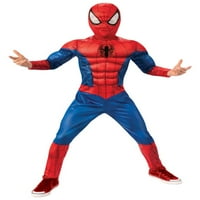 Gyermek hivatalosan engedélyezett fiúk Marvel klasszikus Pókember Halloween jelmez közepes, piros és kék
