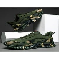 Avamo Férfi Kocogás Kényelmes Csipke Up Sportcipő Puha Alkalmi Cipők Lélegző Kerek Toe Camouflage Sneaker