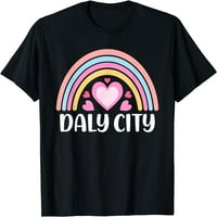 Női Kaliforniai Daly City Póló Ajándék Legénység Nyak Fél Ingek Póló