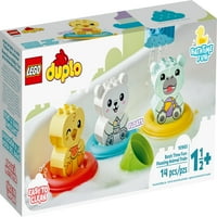 DUPLO-Bath Time Fun, úszó állat vonat fürdőkád víz játék csecsemőknek és kisgyermekeknek 1,5 éves kacsa, víziló és