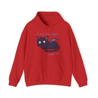 Aranyos Halloween macska vagyok az éjszakai félelem grafikus kapucnis pulóver, S-5XL méretek