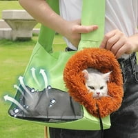 TALUS oroszlán alakú macska kutya vászon hordtáska Nagy kapacitású Menekülésbiztos kisállat váll hordozó táska kisállat