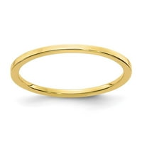 10K arany lapos egymásra rakható Férfi Női esküvői zenekar gyűrű