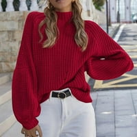 Pimfylm Pulóver Pulóverek Női hosszú pulóver pulóverek vágott piros 2XL