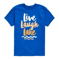 Azonnali Üzenet-Live Laugh Lake-Kisgyermek És Ifjúsági Rövid Ujjú Grafikus Póló