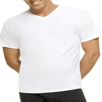 Hanes férfi Címke nélküli Comfortblend V-nyakú póló, csomag