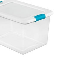 Sterilit Gallon retesz műanyag tároló doboz, fehér és tiszta