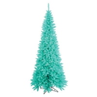 Vickerman 5.5 ' Aqua fenyő vékony mesterséges karácsonyfa, Aqua Dura-lit izzólámpák