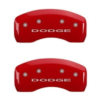 Féknyereg burkolatok gravírozott elülső & hátsó csíkokkal Dodge piros kivitel ezüst ch illik válassza ki: DODGE GRAND