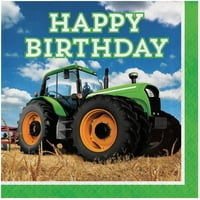 Traktor idő születésnapi papír Ebéd szalvéta számít a vendégek számára