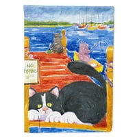 Caroline kincsei 6001-zászló-szülő Fekete-fehér macska nincs halászati zászló, Többszínű