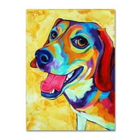 Védjegy Szépművészet 'Beagle Dog Lucy Lu' Canvas Art készítette: Corina St. Martin