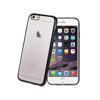 Reiko lökhárító TPU hátsó átlátszó tok az Apple iPhone 6s Plus Plus-hoz-fényes fekete