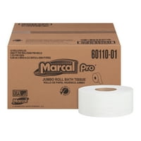 Marcal Pro fürdőszoba szövet, 1 -résű, fehér, 3,3 ft, 12 karton -mrc60110