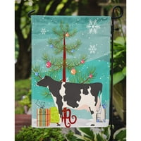 Carolines kincsek BB9189GF Holstein tehén karácsonyi zászló kert mérete kicsi, többszínű