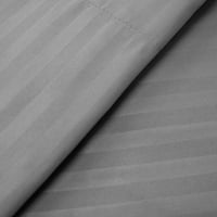 Dobby Stripe Sheets - Supreme Collection Finom szálcsiszolt Mikroszálú mély zseblemez - ezüsttel teli