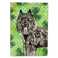 Carolines kincsek CK1811GF Shamrocks Bouvier des Flandres zászló kert mérete kicsi, többszínű