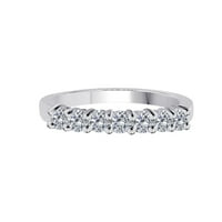 Mauli Jewels eljegyzési gyűrűk nőknek 0. Karátos kő gyémánt Enagement gyűrű vasvilla 10k fehér arany