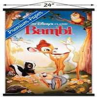 Disney Bambi-egy lapos fali poszter fa mágneses kerettel, 22.375 34