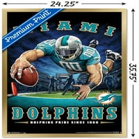 Miami Dolphins - End Zone Wall Poster, 22.375 34
