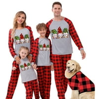 Christmas_Pajamas for Family Matching Set Klasszikus kockás karácsonyi ruhák tizenéveseknek Női Férfi Ajándékok