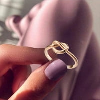 Mishuowoti nők férfiak gyűrű csomózott szív titán acél női gyűrű ékszer ajándék ujj