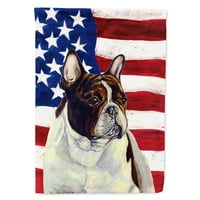 Amerikai zászló Francia Bulldog kerti zászlóval