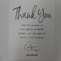 Ale és Ani Charity By Design-légy önmagad EWB-SR-CBD18BYSR