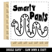 Smarty nadrág kígyó iskolai tanár motiváció tér gumibélyegző bélyegzés Scrapbooking ravaszkodó-közepes 1.75 in