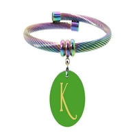 Reverzibilis színes kezdeti karkötők szivárványban by Pink Bo - Zöld
