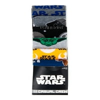 Star Wars férfi klasszikus karakterek Crew zokni, 6-csomag