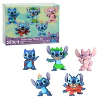 Disney Lilo & Stitch gyűjthető Stitch figura készlet, 5 darabos, hivatalosan engedélyezett Gyerekjátékok korosztály