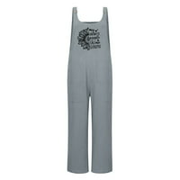 Női Nyári Harisnyatartó Ujjatlan Hideg Váll Gomb Négyzet Gallér Jumpsuits Zseb Női Alkalmi Laza Romper Loungewear Overall