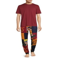 Naruto Shippuden férfi allover nyomtatási alvó nadrág, S-6XL méretű