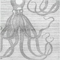 nuLOOM Thomas Paul Octopus terület szőnyeg, 9' 12', szürke