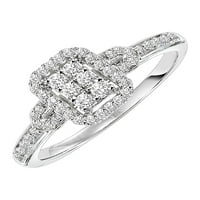 Carat T. W. Diamond Attraction Női eljegyzési gyűrű 10k fehér arany által emlékbe